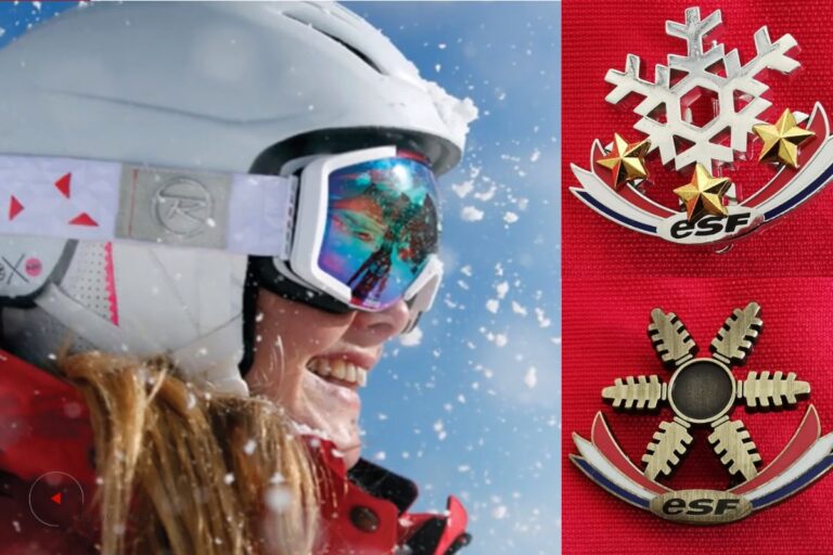 Insigne 3ème étoile Ecole De Ski Andorre - Pin's Ski Vintage